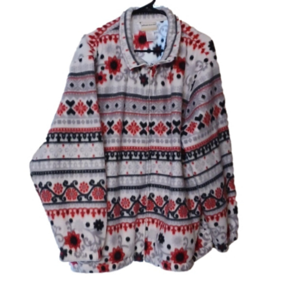 ALFRED DUNNER, ZIP UP SOFT JACKET, SIZE 2X, SUPER NICE. - Picture 1 of 7